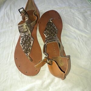 Dolce Vita Bronze and Brown Sandals